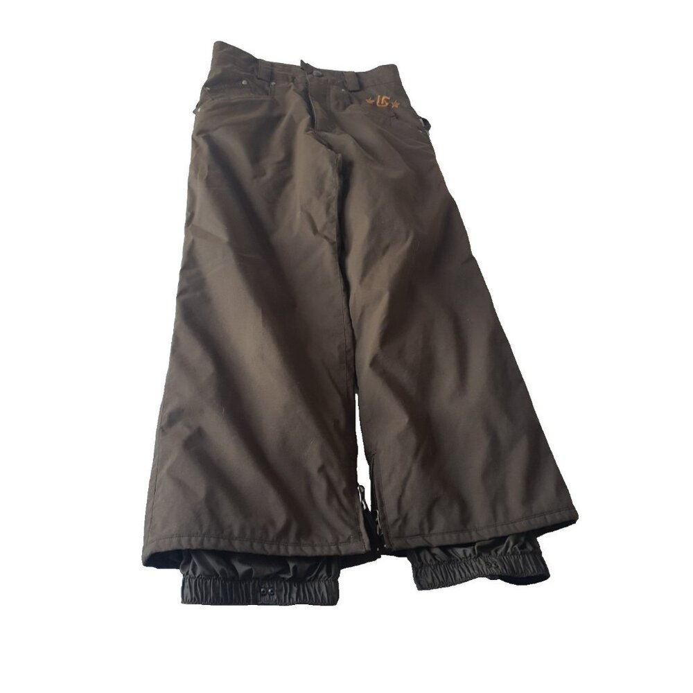 Burton Dryride‎ Snowboard Pants Youth Medium Brown Ski Snow Cargo Waterproof